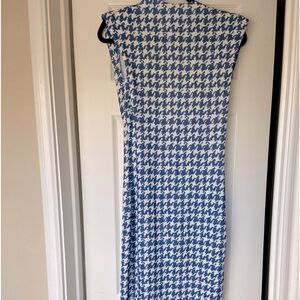 Long Houndstooth print long dress
